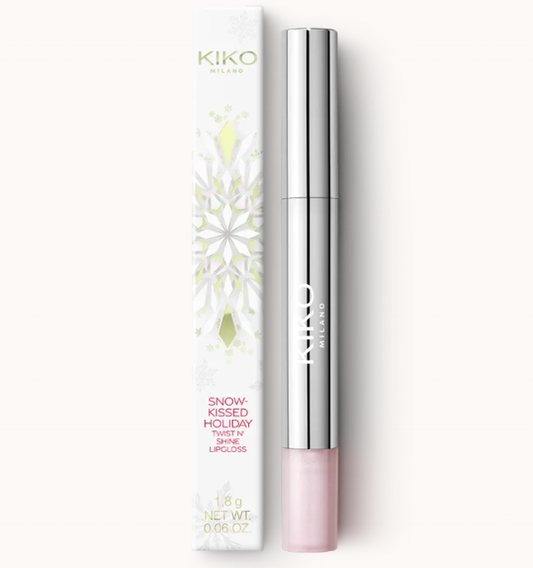 Блиск для губ Kiko Milano Snow-Kissed Holiday Twist N' Shine Lipgloss 01 Northern Shimmer - Фото 4 Блиск для губ Kiko Milano Snow-Kissed Holiday Twist N' Shine Lipgloss 01 Northern Shimmer - зображення 4