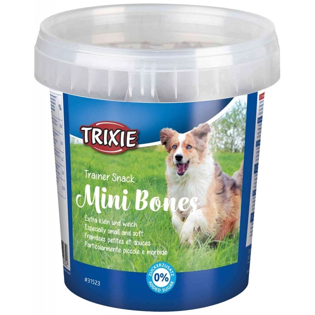 Лакомство Trixie Trainer Snack Mini Bones для собак с говядиным ягненком и птицей 500 г - Фото 3 Лакомство Trixie Trainer Snack Mini Bones для собак с говядиным ягненком и птицей 500 г - изображение 3