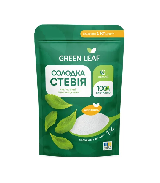 Стевия Green Leaf Сладкая 1:4 250 г - Фото 1 Стевия Green Leaf Сладкая 1:4 250 г - изображение 1