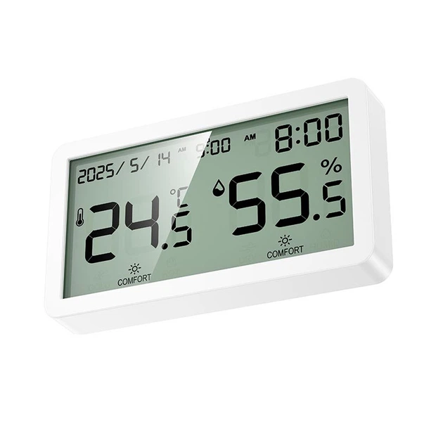 Термогигрометр HOCO indoor electronic alarm clock thermometer and hygrometer HX42 |12 month| White - Фото 2 Термогигрометр HOCO indoor electronic alarm clock thermometer and hygrometer HX42 |12 month| White - изображение 2