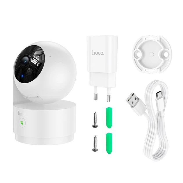 Камера відеоспостереження HOCO Indoor PTZ HD camera D8 |3MP,1296p, 2.4G| White - зображення 6