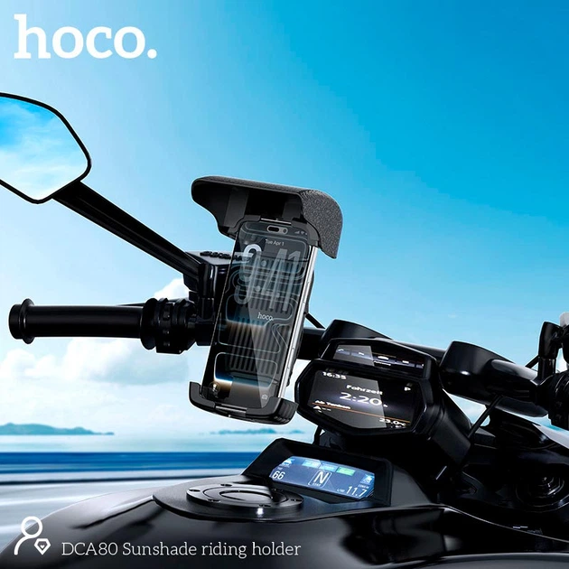 Держатель HOCO Sunshade riding holder DCA80 Black - изображение 6