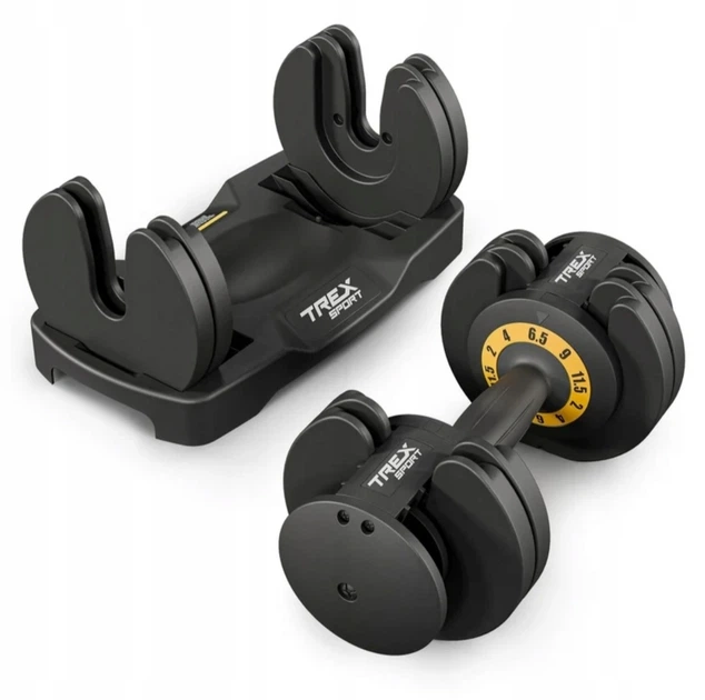 Регульовані гантелі Trex Sport TX-012AB 1x 12 кг з покриттям/гумою - Фото 1 Регульовані гантелі Trex Sport TX-012AB 1x 12 кг з покриттям/гумою - изображение 1