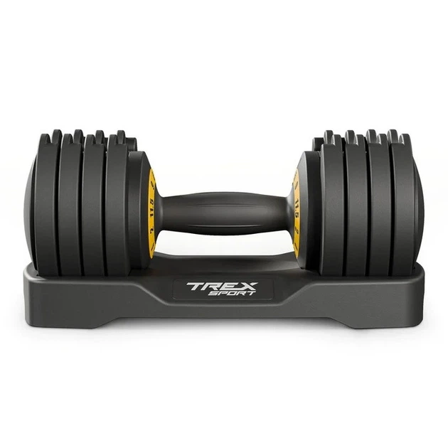 Регульовані гантелі Trex Sport TX-012AB 1x 12 кг з покриттям/гумою - Фото 2 Регульовані гантелі Trex Sport TX-012AB 1x 12 кг з покриттям/гумою - изображение 2