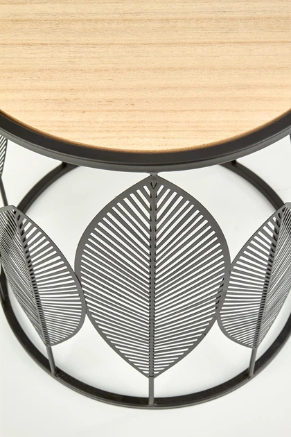 Zestaw ław Halmar FOLLA Czarny 2 szt (5905248107427) - obraz 2