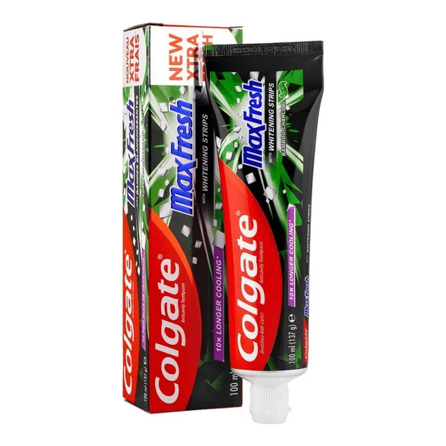 Зубна паста Colgate Max Fresh Bamboo Charcoal 100 мл - Фото 1 Зубна паста Colgate Max Fresh Bamboo Charcoal 100 мл - зображення 1