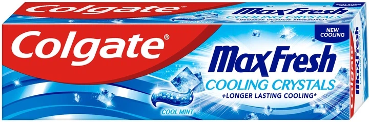 Зубна паста Colgate Max Fresh Cooling Crystals Макс Освіжаюча 100мл - Фото 1 Зубна паста Colgate Max Fresh Cooling Crystals Макс Освіжаюча 100мл - изображение 1