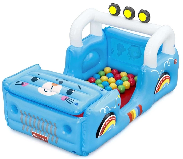 Ігровий центр Bestway Fisher-Price Надувний автомобіль з м'ячиками 117 x 76 x 61 см (6941607393116) - зображення 1