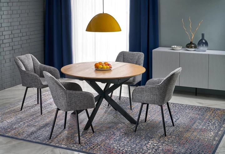 Krzesło do kuchni i salonu Halmar K576 obrotowe Popielate (V-CH-K/576-KR-POPIELATY) (5905248135949) - obraz 14