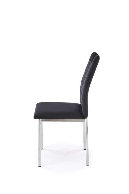 Krzesło do kuchni i salonu Halmar K202 Czarno-srebrne ( V-CH-K/578-KR-CZARNY) (5905248136045) - obraz 4