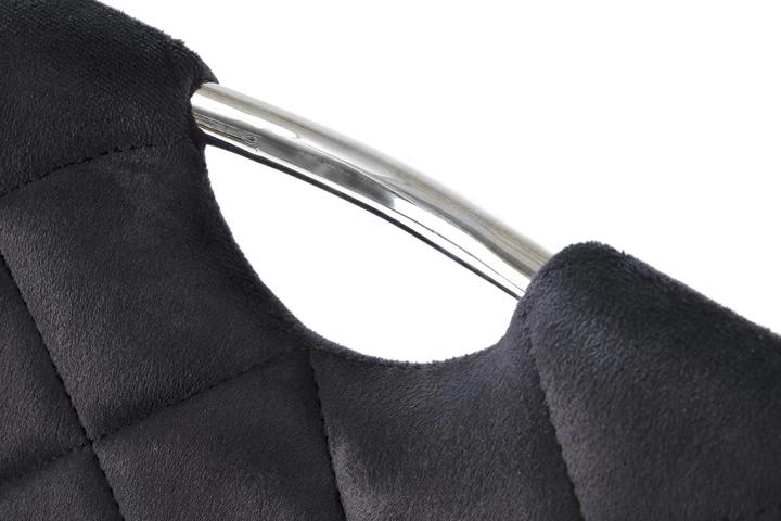 Krzesło do kuchni i salonu Halmar K202 Czarno-srebrne ( V-CH-K/578-KR-CZARNY) (5905248136045) - obraz 9