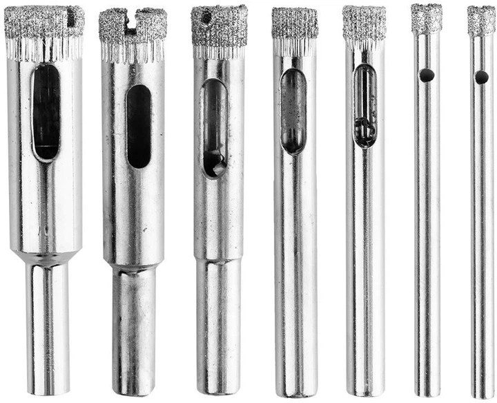 Набір свердел Graphite алмазні з напрямною 4–12 мм 8 шт. (5902062117878) - зображення 2