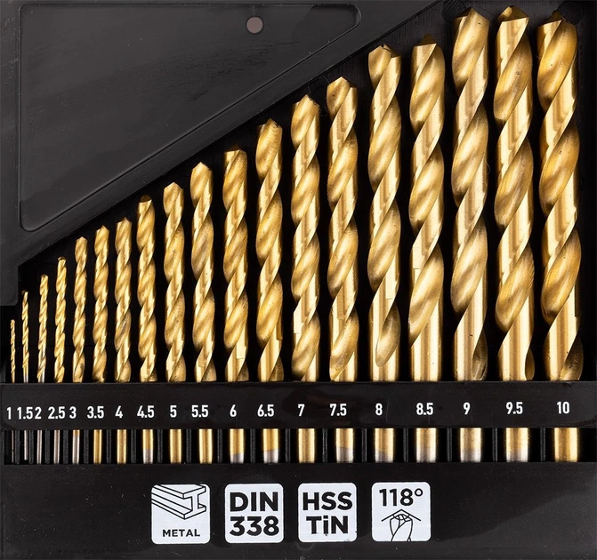 Набір свердел по металу Graphite 19 шт. (5902062113924) - зображення 3