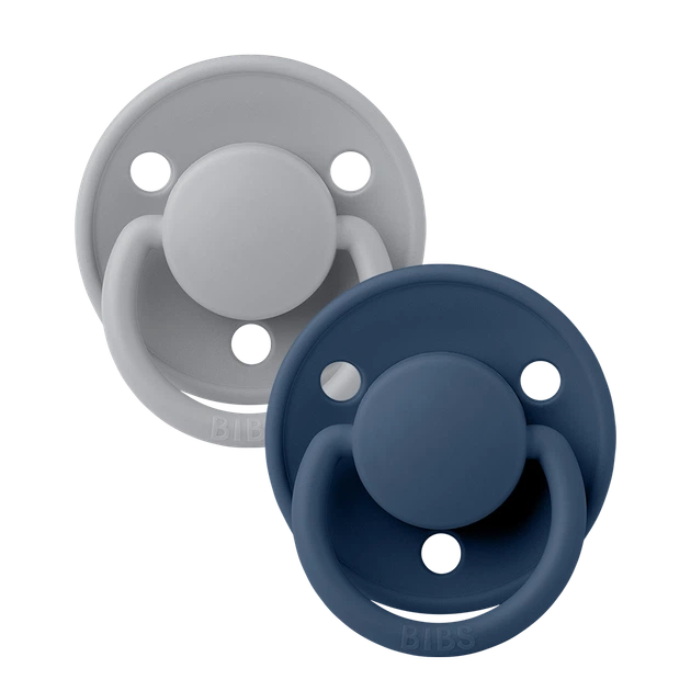 Пустушка BIBS 0-36 m De Lux Silicone Cloud/Steel Blue, 2 шт - изображение 5