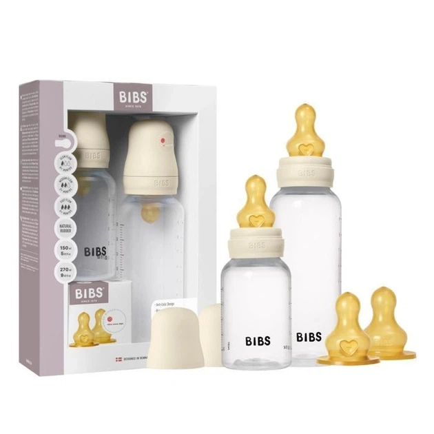 Набор детских бутылочек BIBS Grow and Flow Round Latex 150 мл/270 мл – Ivory - изображение 7