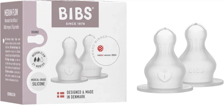 Сменные антиколиковые соски для детских бутылочек BIBS Silicone (поток средний), 2 шт. - изображение 7