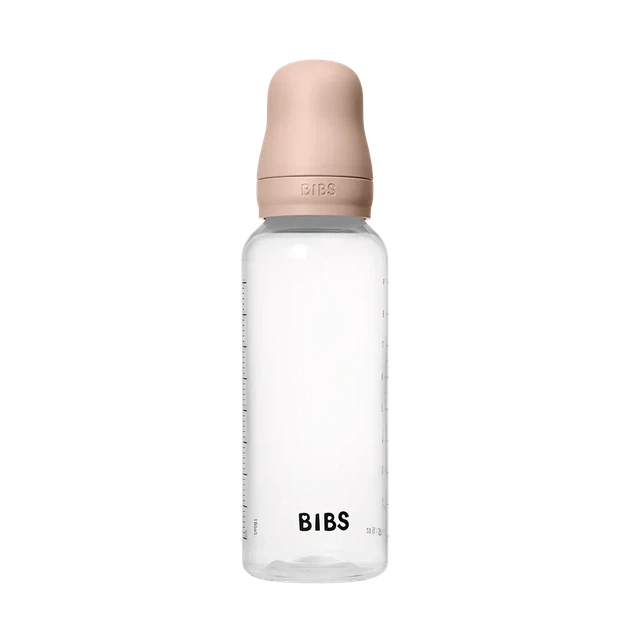 Дитяча пляшечка BIBS Baby Bottle Round Latex 270 мл Medium Flow (середній потік) Blush - изображение 3