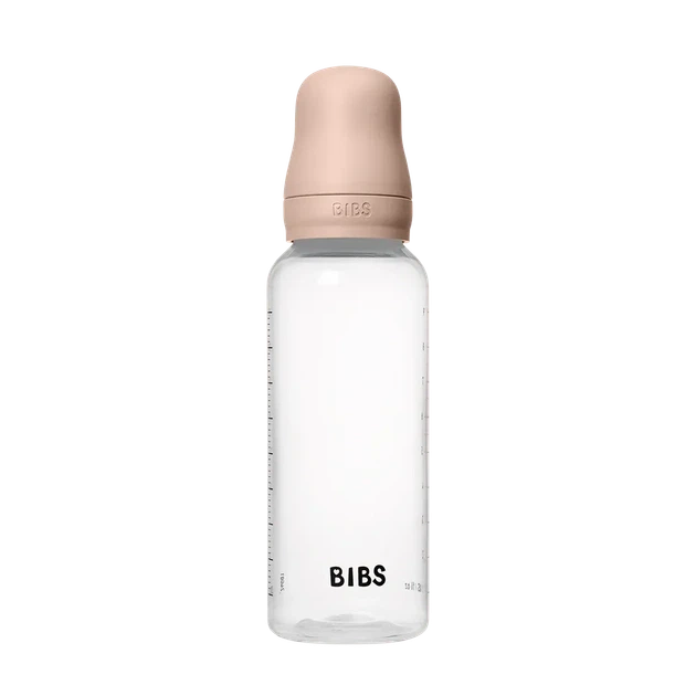 Дитяча пляшечка BIBS Baby Bottle Round Silicone 270 ml Medium Flow (середній потік) Blush - зображення 2