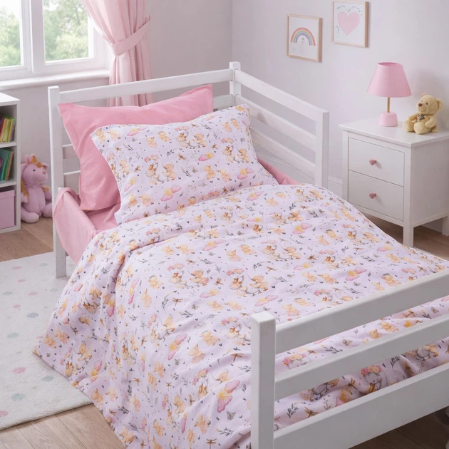 Комплект постельного белья Mirson Полуторный 143х210 см 17-0924 Happy Ducklings Бязь (2200012573402) - Фото 4 Комплект постельного белья Mirson Полуторный 143х210 см 17-0924 Happy Ducklings Бязь (2200012573402) - изображение 4