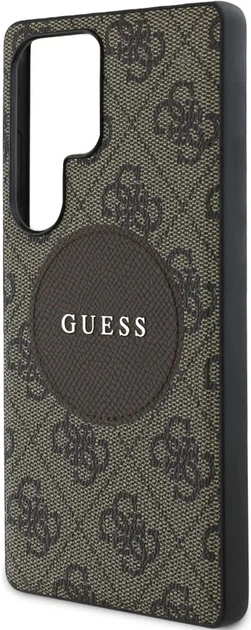 Панель Guess 4G 4G Round Patch Classic Logo MagSafe для Samsung Galaxy S25 Ultra Brown (3666339448950) - зображення 2