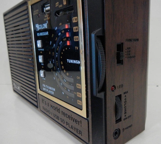 Аккумуляторный радиоприемник GOLON RX-9933 UAR USB/SD, FM/УКВ/AM/SW - Фото 3 Аккумуляторный радиоприемник GOLON RX-9933 UAR USB/SD, FM/УКВ/AM/SW - изображение 3