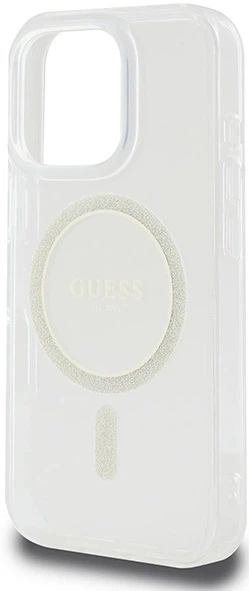 Панель Guess IML Glitter Circle MagSafe для Apple iPhone 16 Pro Max Transparent (3666339307585) - зображення 2