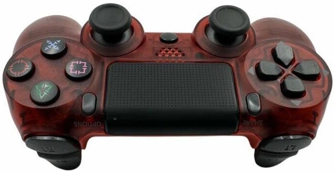 Bezprzewodowy kontroler GameBox P4 Wireless do Play Station 4 / PC / TV / TV Box Transparent Red (4751048110676) - obraz 2