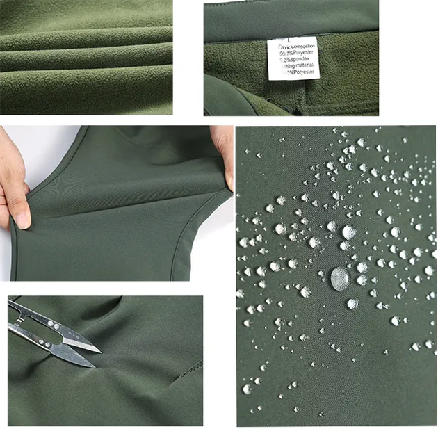 Костюм мультикам розмір XXXL утеплений Shark Skin Soft Shell Multicam з водовідштовхувальним ефектом - зображення 7
