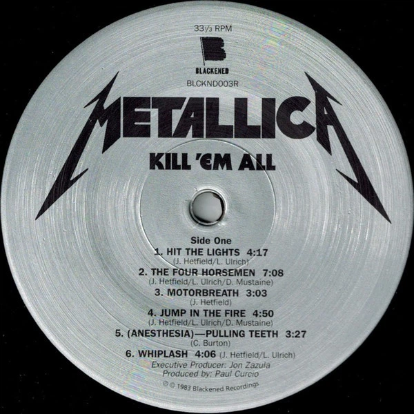 Виниловая пластинка Metallica – Kill 'Em All (Remastered 2016) - изображение 3