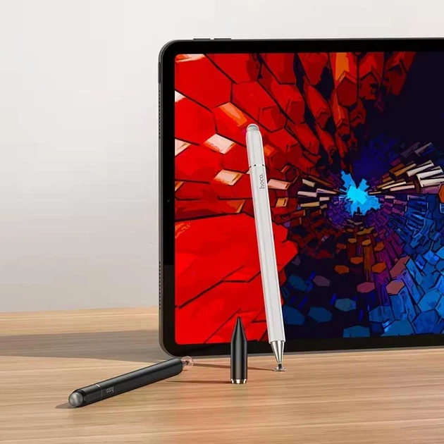 Универсальный стилус для планшета и смартфона Hoco GM111 Cool dynamic series 3-в-1 с дисковым наконечником Белый - Фото 3 Универсальный стилус для планшета и смартфона Hoco GM111 Cool dynamic series 3-в-1 с дисковым наконечником Белый - изображение 3