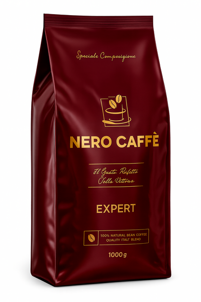 Кава зернова Nero Caffe Expert 1кг - Фото 1 Кава зернова Nero Caffe Expert 1кг - зображення 1