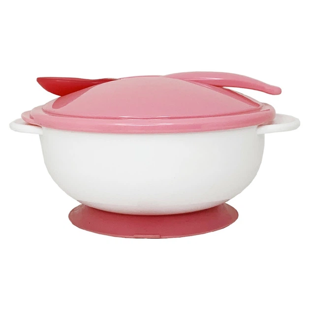 Тарелка на присоске с термоложкой и крышкой MGZ-0101(Pink) 250 мл - Фото 2 Тарелка на присоске с термоложкой и крышкой MGZ-0101(Pink) 250 мл - изображение 2