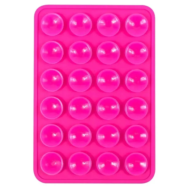 Силіконова тримач-присоска для телефону Sticker Side Silicone (3M килимок липучка) (80*55 мм)Малиновий - Фото 1 Силіконова тримач-присоска для телефону Sticker Side Silicone (3M килимок липучка) (80*55 мм)Малиновий - зображення 1