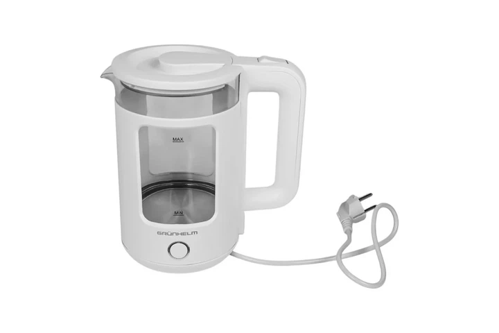 Електрочайник GRUNHELM (EKS-18101SW) 1,8л, 1500Вт, білий, диск - изображение 3