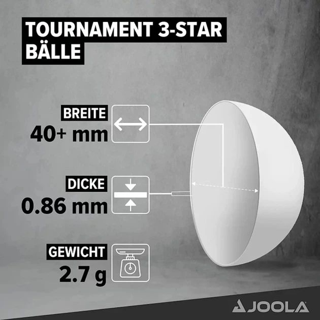 Мячик для настольного тенниса Joola Tournament 40+ 12 шт (44322) (930812) - изображение 3
