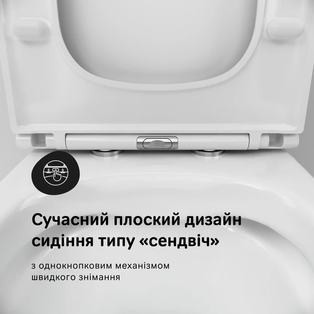 Унитаз-компакт Am.Pm Pride CPA8900SC с сиденьем Soft Close дюропласт - изображение 4