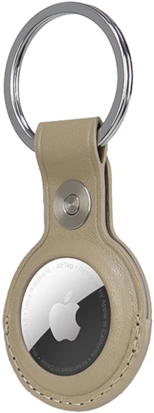 Чохол-брелок Audi для Apple AirTag Beige (6955250228015) - зображення 5