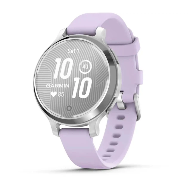 Смарт-часы Garmin Lily 2 Active, Silver/Jasmine Purple, Silicone, (010-02891-01) - Фото 1 Смарт-часы Garmin Lily 2 Active, Silver/Jasmine Purple, Silicone, (010-02891-01) - изображение 1