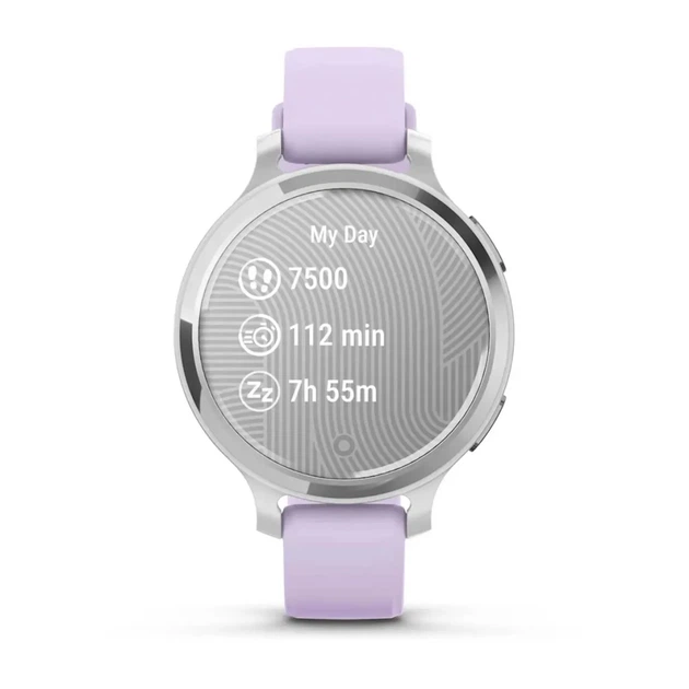 Смарт-часы Garmin Lily 2 Active, Silver/Jasmine Purple, Silicone, (010-02891-01) - Фото 9 Смарт-часы Garmin Lily 2 Active, Silver/Jasmine Purple, Silicone, (010-02891-01) - изображение 9