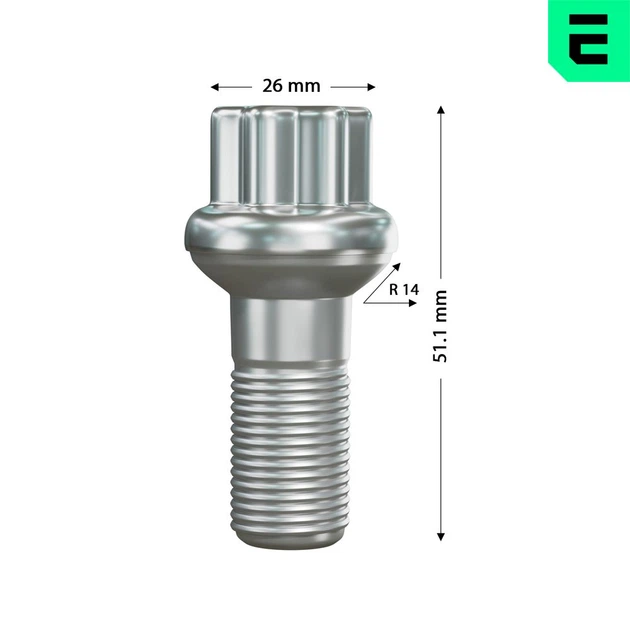 Болт колесный Optimal (OP-UWB10040-1) - изображение 3