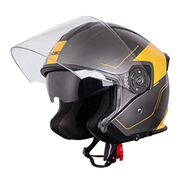 Шолом мотоциклетний W-TEC V586 Urbaztec розмір XS 53-54 см, жовто-сірий - зображення 2