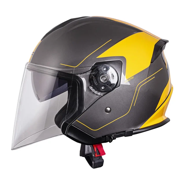 Шолом мотоциклетний W-TEC V586 Urbaztec розмір XS 53-54 см, жовто-сірий - зображення 3
