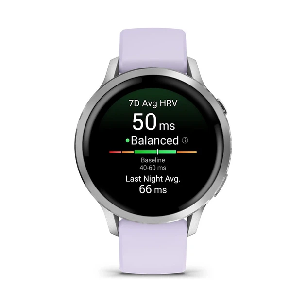 Смарт-часы Garmin Venu 4 (41mm), Gray w/ Silver + Periwinkle, GPS смарт-годинник (010-03013-01) - изображение 2