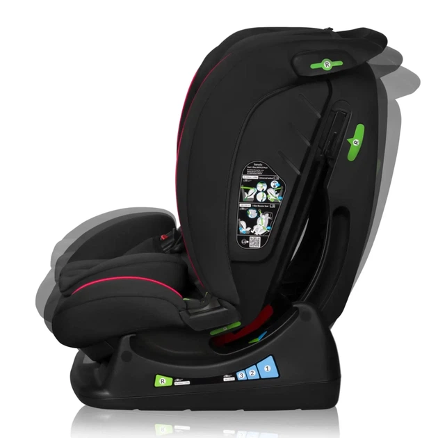 Автокрісло Lionelo Aart I-Size Black Carbon Red (LO-AART I-SIZE BLACK CARBON RED) - зображення 7