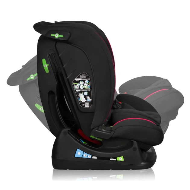 Автокрісло Lionelo Aart I-Size Black Carbon Red (LO-AART I-SIZE BLACK CARBON RED) - зображення 9