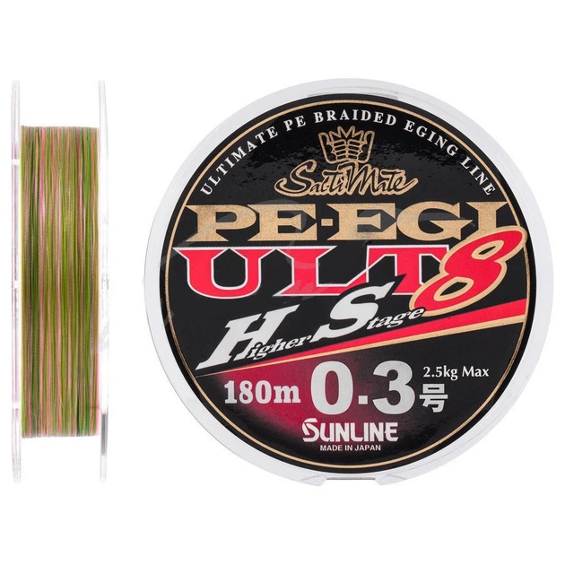 Шнур Sunline PE EGI ULT HS8 180m #0.3/0.090mm 2.5kg (1658.07.32) - Фото 1 Шнур Sunline PE EGI ULT HS8 180m #0.3/0.090mm 2.5kg (1658.07.32) - изображение 1