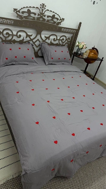 Комплект постільної білизни Italy Quilt Cover Страйп-Сатін з ковдрею літньою 230х200см Бузковий - Фото 8 Комплект постільної білизни Italy Quilt Cover Страйп-Сатін з ковдрею літньою 230х200см Бузковий - зображення 8