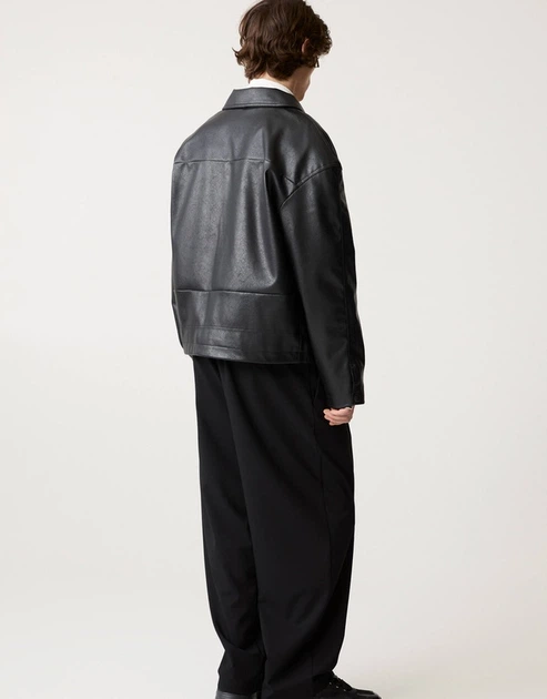 Чоловіча куртка зі штучної шкіри Pull&Bear 3716/563 S - Фото 5 Чоловіча куртка зі штучної шкіри Pull&Bear 3716/563 S - зображення 5
