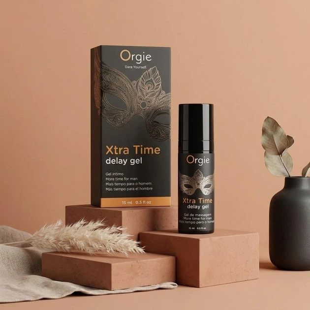 Пролонгатор чоловічий Orgie Xtra Time Delay Gel 15 мл на водній основі гель-пролонгатор для подовження ерекції без анестетиків - изображение 3
