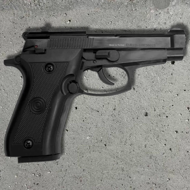 Стартовий пістолет Ekol Special 99 Rev II Black 9 мм PA (14+1 патрон, металевий, Beretta 85) - изображение 2
